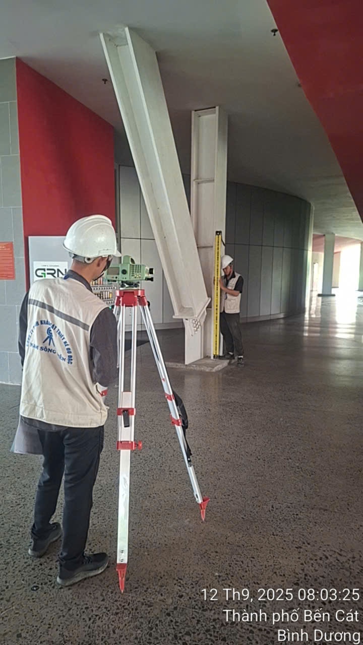 Quan trắc lún nhà tiền chế